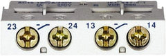 Schneider Electric - Circuit Breaker Auxiliary Contact Block - Use with GV2L, GV2LE, GV2ME, GV2P, GV2RT, GV3L, GV3P, LS1D32, TeSys - Eagle Tool & Supply