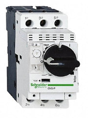 Schneider Electric - 32 Amp, 690 VAC at 50/60 Hz, 3 Pole, Bolt On, Clip Motor Circuit Breaker - Thermal Magnetic Trip, Multiple Breaking Capacity Ratings, 97mm Deep x 89mm High x 45mm Wide - Eagle Tool & Supply