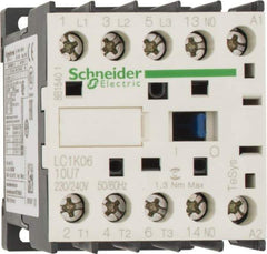 Schneider Electric - 3 Pole, 230 to 240 Coil VAC at 50/60 Hz, 6 Amp at 440 VAC, Nonreversible IEC Contactor - BS 5424, CSA, IEC 60947, NF C 63-110, RoHS Compliant, UL Listed, VDE 0660 - Eagle Tool & Supply