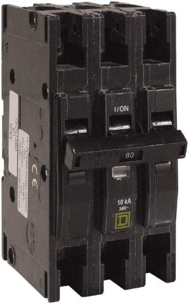 Square D - 100 Amp, 240 VAC, 3 Pole, Panel Mount Miniature Circuit Breaker - 12-2/0 AWG - Eagle Tool & Supply