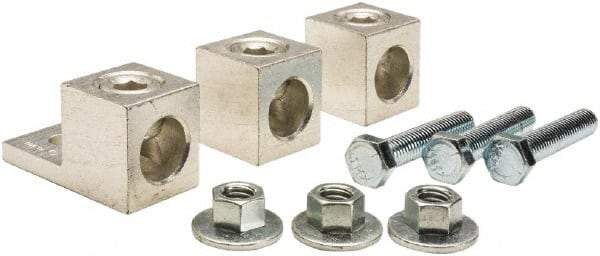 Square D - 6 AWG, Mechanical Transformer Lug Kit - For Use with Single Phase Primary, Single Phase Secondary, Three Phase Delta Primary and Three Phase Delta Secondary Transformers - Eagle Tool & Supply