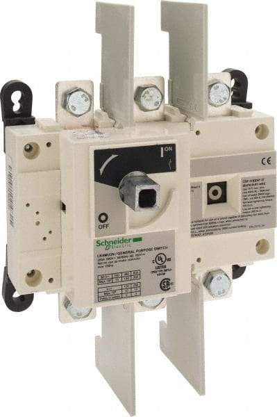 Schneider Electric - 600VAC at 50/60 Hz, 3 Pole, Nonfused Cam & Disconnect Switch - 7.09 Inch Wide x x 6.3 Inch High x x 3.74 Inch Deep - Eagle Tool & Supply