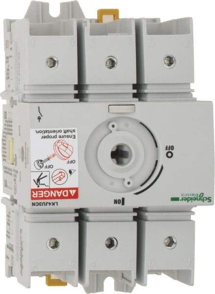 Schneider Electric - 600VAC at 50/60 Hz, 3 Pole, Nonfused Cam & Disconnect Switch - 3.13 Inch Wide x x 4.92 Inch High x x 2.52 Inch Deep - Eagle Tool & Supply