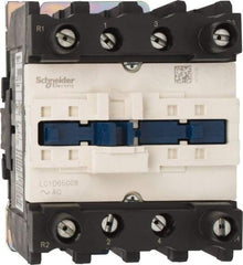 Schneider Electric - 4 Pole, 120 Coil VAC at 60 Hz, 80 Amp at 440 VAC, Nonreversible IEC Contactor - Bureau Veritas, CCC, CSA, CSA C22.2 No. 14, DNV, EN/IEC 60947-4-1, EN/IEC 60947-5-1, GL, GOST, LROS, RINA, RoHS Compliant, UL 508, UL Listed - Eagle Tool & Supply