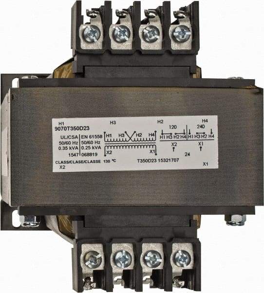 Square D - 1 Phase, 350 VA, Control Transformer - 176°F Temp Rise - Eagle Tool & Supply
