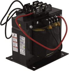 Square D - 1,500 VA, Top Mount Fuse Block Control Transformer - 50/60 Hz, 5.92 Inch Deep x 7.46 Inch High - Eagle Tool & Supply