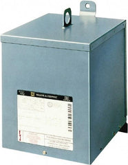 Square D - 1 Phase, 240 x 480 Volt Input, 120/240 Volt Output, 5 kVA, General Purpose Transformer - 3R NEMA Rating, 239°F Temp Rise, Indoor, Outdoor - Eagle Tool & Supply