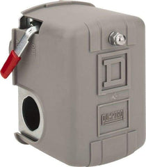 Square D - 1 and 3R NEMA Rated, 100 to 200 psi, Electromechanical Pressure and Level Switch - Fixed Pressure, 575 VAC, L1-T1, L2-T2 Terminal, For Use with Square D Pumptrol - Eagle Tool & Supply