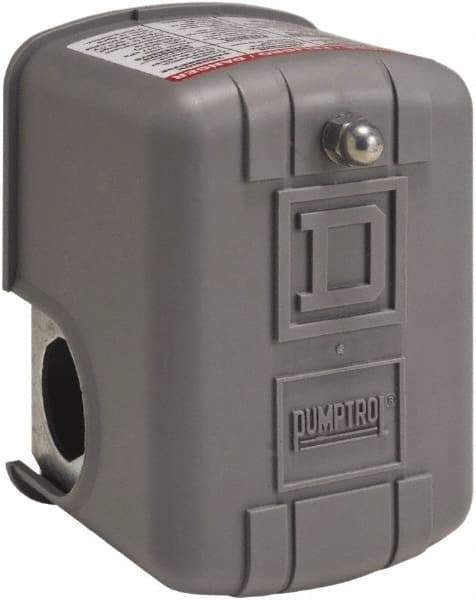 Square D - 1 and 3R NEMA Rated, 16 to 22 psi, Electromechanical Pressure and Level Switch - Adjustable Pressure, 575 VAC, L1-T1, L2-T2 Terminal, For Use with Square D Pumptrol - Eagle Tool & Supply