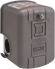 Square D - 1 and 3R NEMA Rated, 5 to 10 psi, Electromechanical Pressure and Level Switch - Fixed Pressure, 230 VAC, L1-T1, L2-T2 Terminal, For Use with Square D Pumptrol - Eagle Tool & Supply