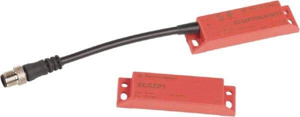 Telemecanique Sensors - NO/2NC Configuration, 24 VDC, 100 Amp, Plastic Noncontact Safety Limit Switch - 0.15m Cable Length, 25mm Wide x 13mm Deep x 88mm High, IP67 Ingress Rating - Eagle Tool & Supply