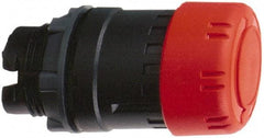 Schneider Electric - 22mm Mount Hole, Extended Mushroom Head, Pushbutton Switch Only - Round, Red Pushbutton, Maintained (MA), Momentary (MO) - Eagle Tool & Supply