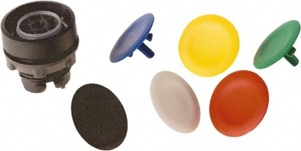 Schneider Electric - 22mm Mount Hole, Flush, Pushbutton Switch Only - Round, Multicolor Pushbutton, Nonilluminated, Momentary (MO) - Eagle Tool & Supply