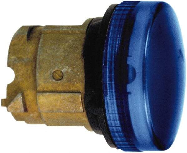 Schneider Electric - Blue Lens Pilot Light - Round Lens, Shock Resistant, Vibration Resistant, Water Resistant - Eagle Tool & Supply