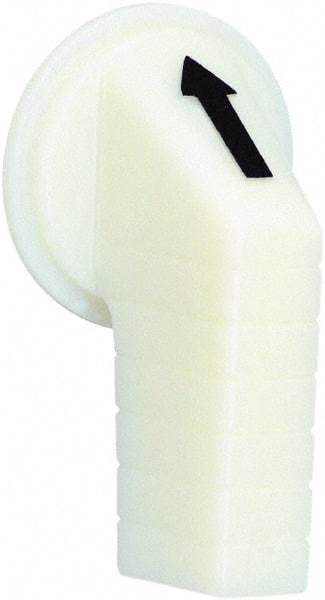 Schneider Electric - 30mm, White, Selector Switch Operating Knob - For Use with Selector Switch - Eagle Tool & Supply