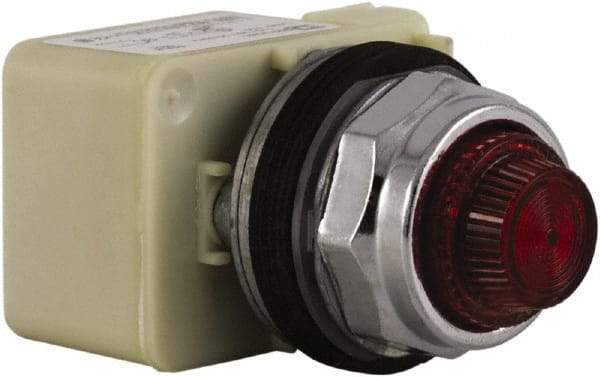 Schneider Electric - Red Lens Indicating Light - Screw Clamp Connector - Eagle Tool & Supply