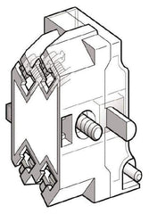 Schneider Electric - NC, Multiple Amp Levels, Electrical Switch Contact Block - 125 VDC at 0.55 Amp and 240 VAC at 3 Amp, Screw Terminal, For Use with Harmony 9001K - Eagle Tool & Supply