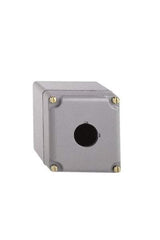 Schneider Electric - 1 Hole, 30mm Hole Diameter, Aluminum Pushbutton Switch Enclosure - 1, 3, 4, 6, 12, 13 NEMA Rated - Eagle Tool & Supply