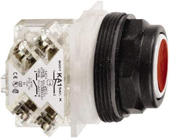 Schneider Electric - 30mm Mount Hole, Flush, Pushbutton Switch with Contact Block - Octagon, Multicolor Pushbutton, Momentary (MO) - Eagle Tool & Supply