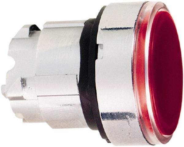 Schneider Electric - 22mm Mount Hole, Flush, Pushbutton Switch Only - Round, Red Pushbutton, Nonilluminated, Momentary (MO) - Eagle Tool & Supply