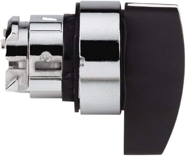 Schneider Electric - 22mm Mount Hole, 2 Position, Handle Operated, Selector Switch - Black, Maintained (MA), Nonilluminated, Shock, Vibration and Water Resistant - Eagle Tool & Supply