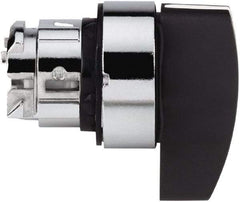 Schneider Electric - 22mm Mount Hole, 3 Position, Handle Operated, Selector Switch - Black, Momentary (MO), Nonilluminated, Shock, Vibration and Water Resistant - Eagle Tool & Supply