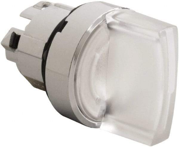 Schneider Electric - 22mm Mount Hole, 2 Position, Handle Operated, Selector Switch - White, Maintained (MA), Illuminated, Shock, Vibration and Water Resistant - Eagle Tool & Supply