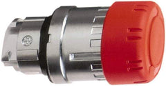 Schneider Electric - 22mm Mount Hole, Extended Mushroom Head, Pushbutton Switch Only - Round, Red Pushbutton, Maintained (MA), Momentary (MO) - Eagle Tool & Supply