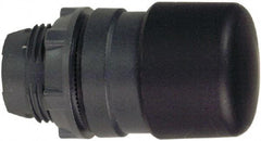 Schneider Electric - 22mm Mount Hole, Extended Mushroom Head, Pushbutton Switch Only - Round, Black Pushbutton, Nonilluminated, Momentary (MO) - Eagle Tool & Supply