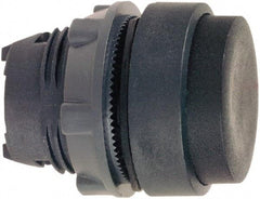 Schneider Electric - 22mm Mount Hole, Extended Straight, Pushbutton Switch Only - Round, Black Pushbutton, Nonilluminated, Momentary (MO) - Eagle Tool & Supply