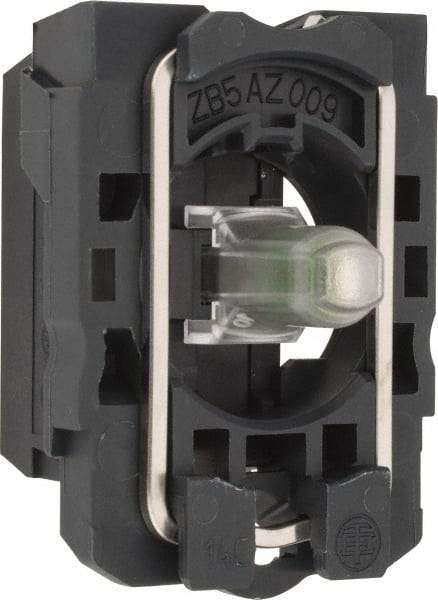 Schneider Electric - 24-120 V Blue Lens LED Indicating Light - Screw Clamp Connector, Vibration Resistant - Eagle Tool & Supply