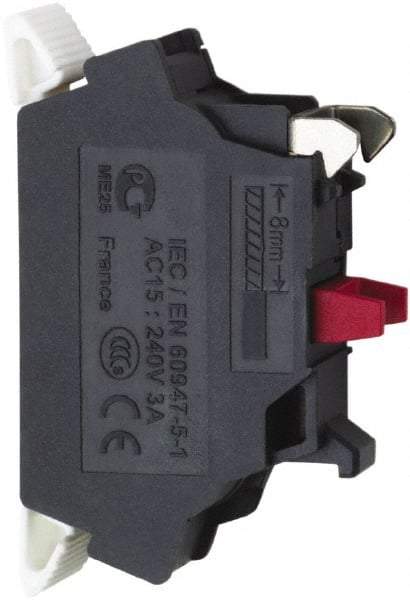 Schneider Electric - Electrical Switch Contact Block - Spring Clamp Terminal - Eagle Tool & Supply