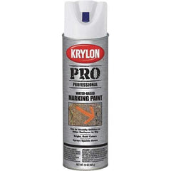 Krylon - 15 fl oz White Marking Paint - Water Base Formula - Eagle Tool & Supply