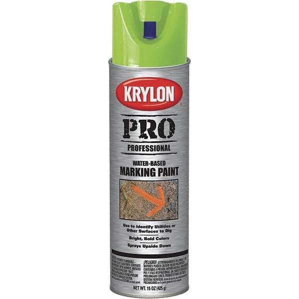 Krylon - 15 fl oz Green Marking Paint - Water Base Formula - Eagle Tool & Supply