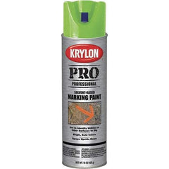 Krylon - 15 fl oz Green Marking Paint - Solvent Base Formula - Eagle Tool & Supply