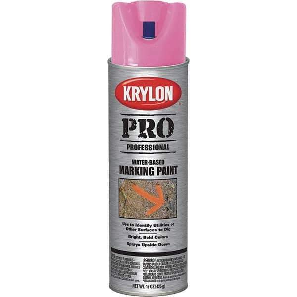 Krylon - 15 fl oz Red/Orange Marking Paint - Water Base Formula - Eagle Tool & Supply
