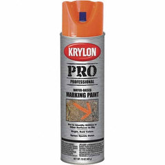 Krylon - 15 fl oz Orange Marking Paint - Water Base Formula - Eagle Tool & Supply