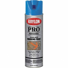 Krylon - 15 fl oz Blue Marking Paint - Solvent Base Formula - Eagle Tool & Supply