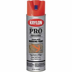Krylon - 15 fl oz Red/Orange Marking Paint - Solvent Base Formula - Eagle Tool & Supply