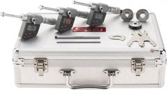 SPI - 0.275 to 0.5", IP65, Carbide Face Chrome Plated Finish, Electronic Inside Micrometer - 0.00005" Resolution, 0.00016" Accuracy, 53.5" Gage Depth - Eagle Tool & Supply