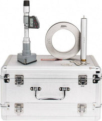 SPI - 3" to 3-1/2", IP65, Carbide Face Chrome Plated Finish, Electronic Inside Micrometer - 0.00005" Resolution, 0.0002" Accuracy, 114" Gage Depth - Eagle Tool & Supply