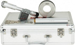 SPI - 1.2" to 1.6", IP65, Carbide Face Chrome Plated Finish, Electronic Inside Micrometer - 0.00005" Resolution, 0.00016" Accuracy, 97" Gage Depth - Eagle Tool & Supply