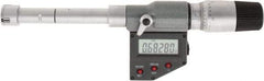 SPI - 0.65" to 0.8", IP65, Carbide Face Chrome Plated Finish, Electronic Inside Micrometer - 0.00005" Resolution, 0.00016" Accuracy, 80" Gage Depth - Eagle Tool & Supply