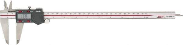 SPI - 0 to 300mm Range, 0.01mm Resolution, Electronic Caliper - Stainless Steel with 60mm Stainless Steel Jaws, 0.0015" Accuracy - Eagle Tool & Supply