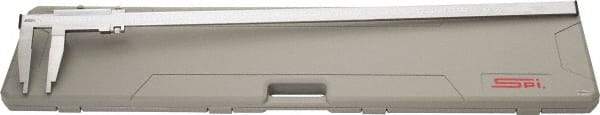 SPI - 0 to 1,000mm Stainless Steel Vernier Caliper - 0.02mm Graduation, 150mm Jaw Depth, 0.07mm Accuracy, Includes NIST Traceability Certificate - Eagle Tool & Supply