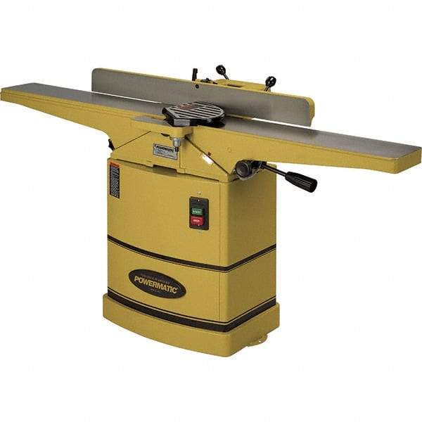 Powermatic - 6,000 RPM, 6" Cutting Width, 1/2" Cutting Depth, Jointer - 4" Fence Height, 38" Fence Length, 1 hp - Eagle Tool & Supply