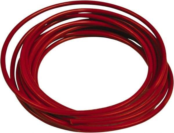 Acorn Engineering - 0.065" ID x 1/8" OD, 0.03" Wall Thickness, 10' Long, Polyethylene Tube - Red - Eagle Tool & Supply