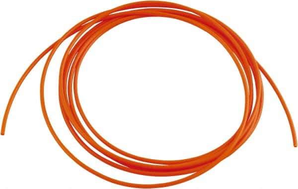 Acorn Engineering - 0.065" ID x 1/8" OD, 0.03" Wall Thickness, 10' Long, Polyethylene Tube - Orange - Eagle Tool & Supply