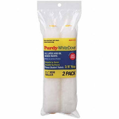 Purdy - 3/8" Nap, 6-1/2" Wide Paint Roller Cover - Smooth to Semi-Smooth Texture, Dralon - Eagle Tool & Supply