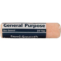 Rubberset - 3/8" Nap, 9" Wide Paint Roller Cover - Semi-Smooth Texture, Polyester - Eagle Tool & Supply